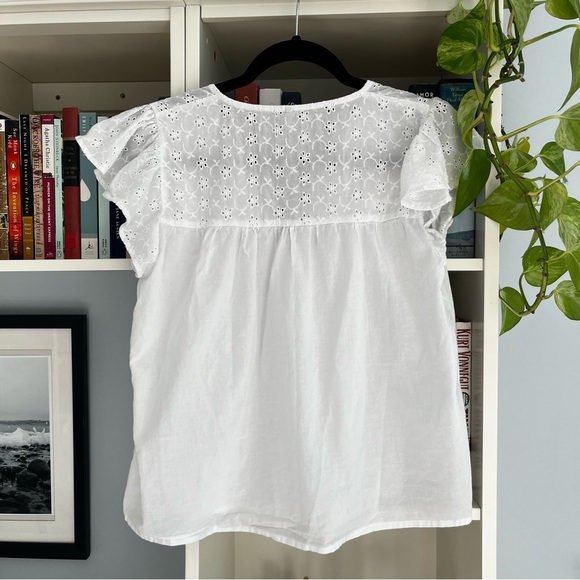 White Tie Blouse ❤️ - Picture 3 of 3